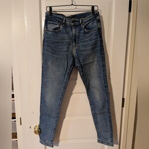 Levi's Made & Crafted Silver High Rise Skinny Jean